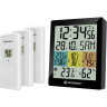 Метеостанция BRESSER Temeo Hygro Quadro DLX с тремя датчиками, черная 74645